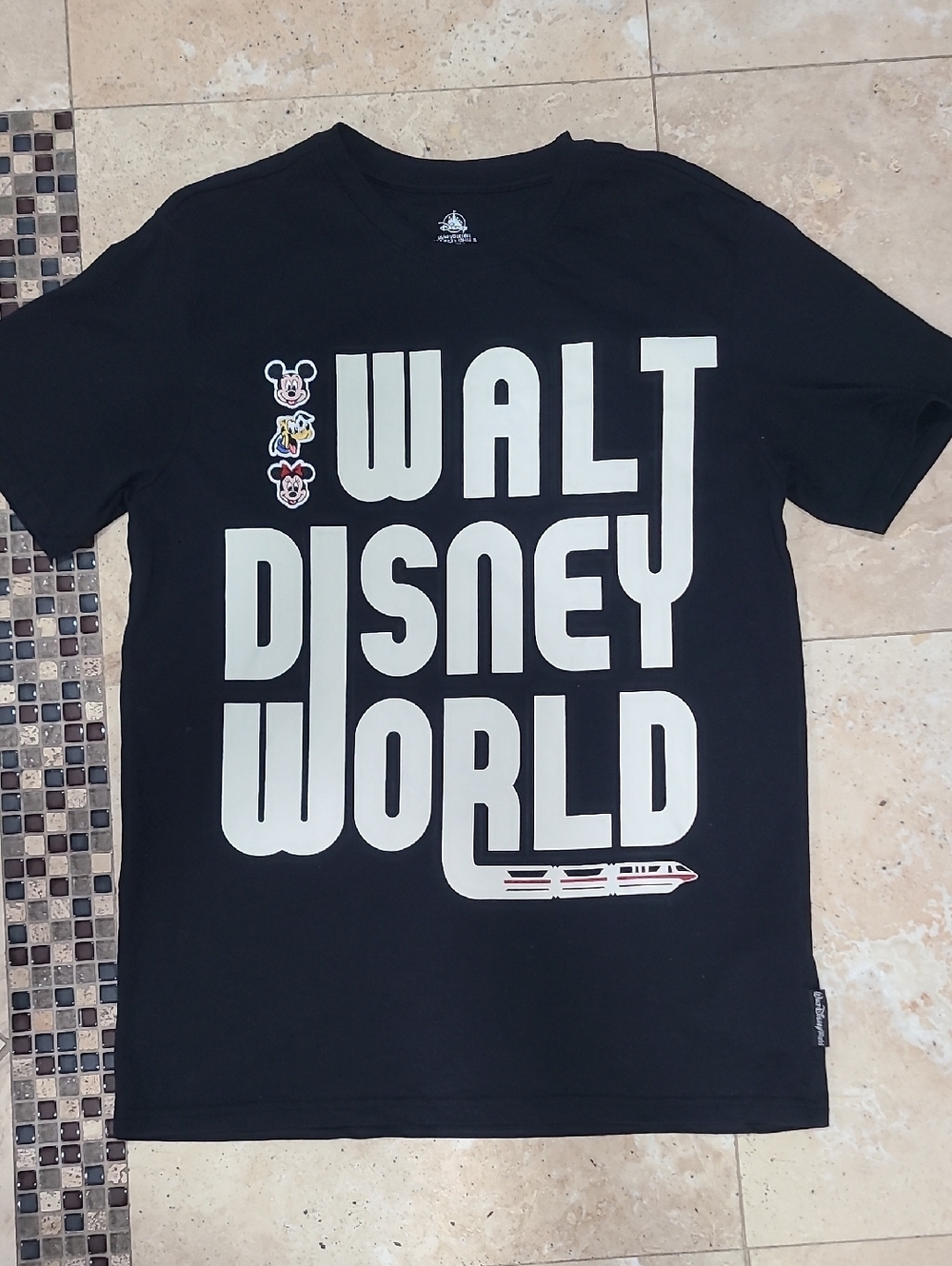 Disney Black Walt Disney World Kids Graphic Tee